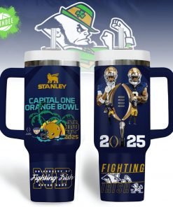 40oz Tumbler With Handle – Capital One Orange Bowl, Fighting Irish