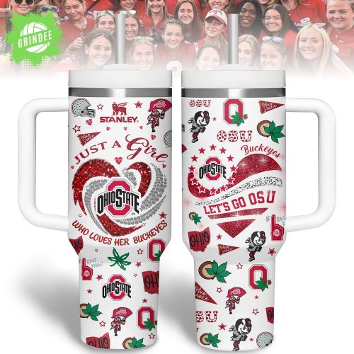 40oz Tumbler With Handle – Ohio State Gear, Let’s Go Usu