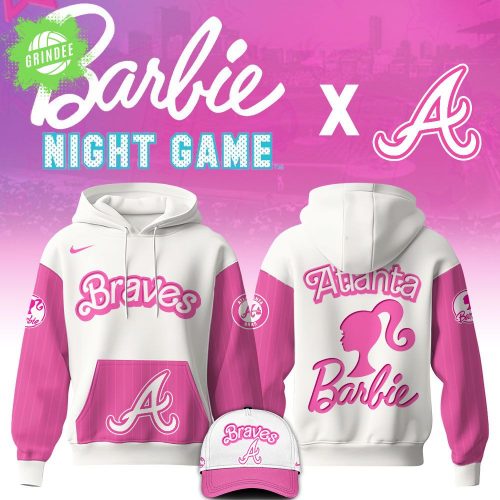 Atlanta Braves MLB x Barbie Night Game Limited Edition Hoodie 2025