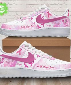 Breast Cancer Premium AF1 Shoes “Faith, Hope, Love” Limited Edition