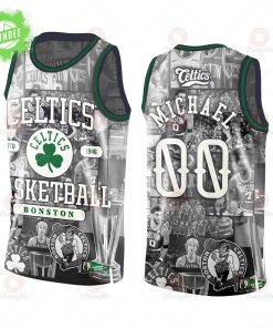Celtics Michael Championship Jersey “Legends Never Fade” 3D All-Over Print Basketball Jersey
