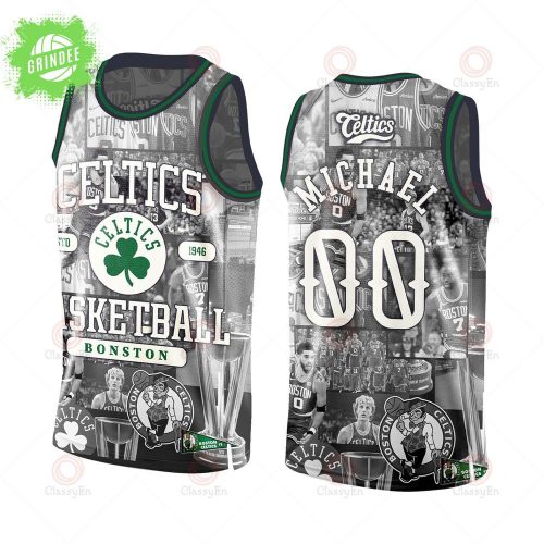 Celtics Michael Championship Jersey “Legends Never Fade” 3D All-Over Print Basketball Jersey