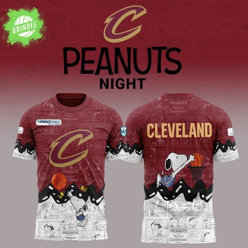 Cleveland Cavaliers 75th Anniversary of Peanuts Limited Edition T-shirt