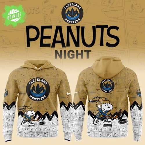 Cleveland Monsters 75th Anniversary of Peanuts Limited Edition Hoodie