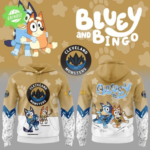 Cleveland Monsters Bluey and Bingo Limited Edition Hoodie