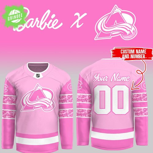 Colorado Avalanche Barbie Night NHL Jersey Limited Edition