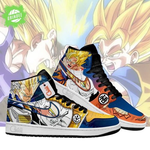 Goku & Vegeta J1s Sneakers – Saiyan Rivalry Collection AJ1 Shoes Limited Edition