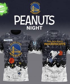 Golden State Warriors 75th Anniversary of Peanuts Limited Edition T-shirt