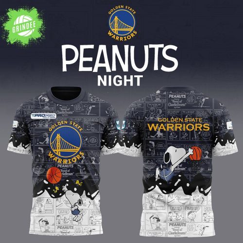 Golden State Warriors 75th Anniversary of Peanuts Limited Edition T-shirt