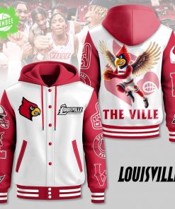 Hooded Baseball Jacket – NCAA Louisville Cardinals The Ville