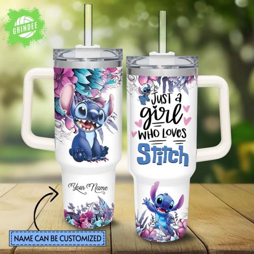 LIST 1500 Skinny Straight 40oz Tumbler “Give a Girl Who Loves Stitch” Limited Edition