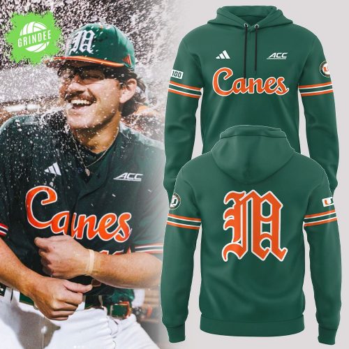 Limited Edition Miami Hurricanes Baseball Hoodie 2025