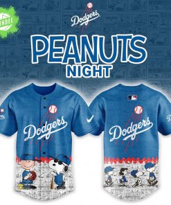 Los Angeles Dodgers x 75th Peanut Anniversary Baseball Jersey Limited Edition