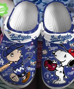 Los Angeles Dodgers x Snoopy Peanuts MLB Sport Cartoon Clogs Limited Edition