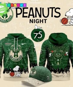 Milwaukee Bucks 75th Anniversary of Peanuts Limited Edition Hoodie