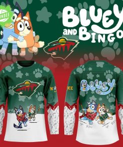 Minnesota Wild Bluey and Bingo NHL Jersey Limited Edition