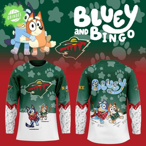 Minnesota Wild Bluey and Bingo NHL Jersey Limited Edition