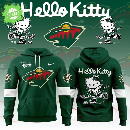 Minnesota Wild x Hello Kitty Night Limited Edition Hoodie