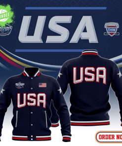 NHL 4 Nations Faceoff USA Baseball Jacket Limited Edition