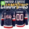 NHL 4 Nations USA Champions Premium NHL Jersey Limited Edition V3