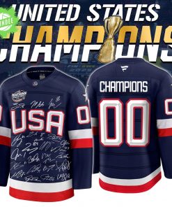 NHL 4 Nations USA Champions Premium NHL Jersey Limited Edition V2