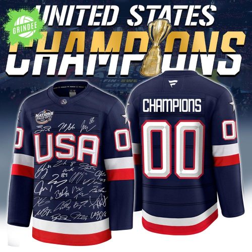 NHL 4 Nations USA Champions Premium NHL Jersey Limited Edition V2