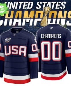 NHL 4 Nations USA Champions Premium NHL Jersey Limited Edition V3