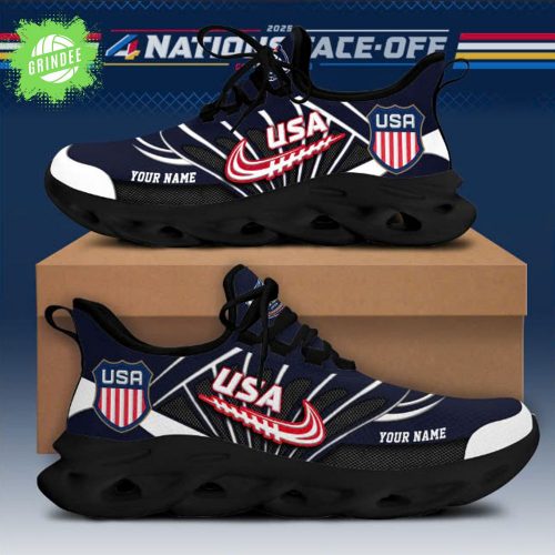 NHL 4 Nations USA Personalized Max Soul Shoes Limited Edition