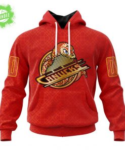 NHL Vancouver Canucks Lunar New Year 2025 Snake Design Hoodie