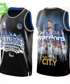 National Basketball Association Champions Warriors “The City” 3D Basketball Jersey Limited Edition