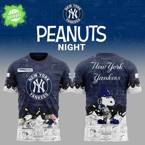 New York Yankees 75th Anniversary of Peanuts Limited Edition T-shirt 2025