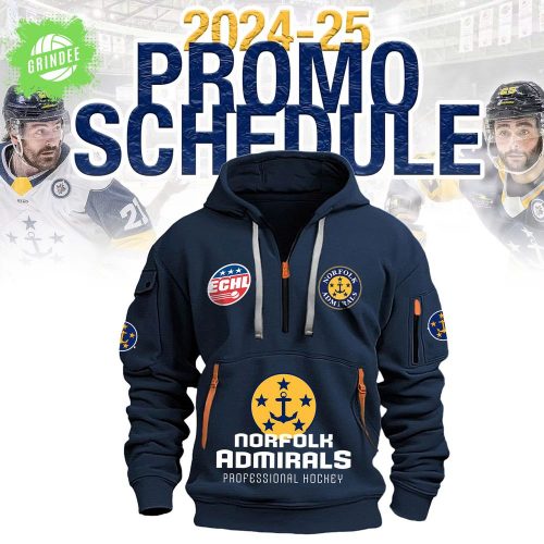 Norfolk Admirals New 2025 Promo Schedule Hoodie Limited Edition