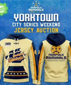 Norfolk Admirals x Yorktown City Series Jersey Hoodie Limited Edition