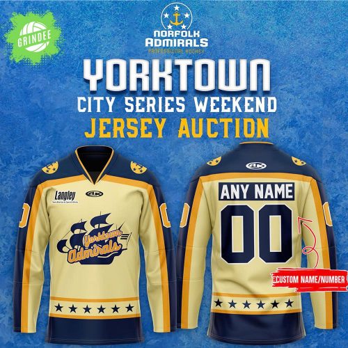 Norfolk Admirals x Yorktown City Series NHL Jersey Limited Edition