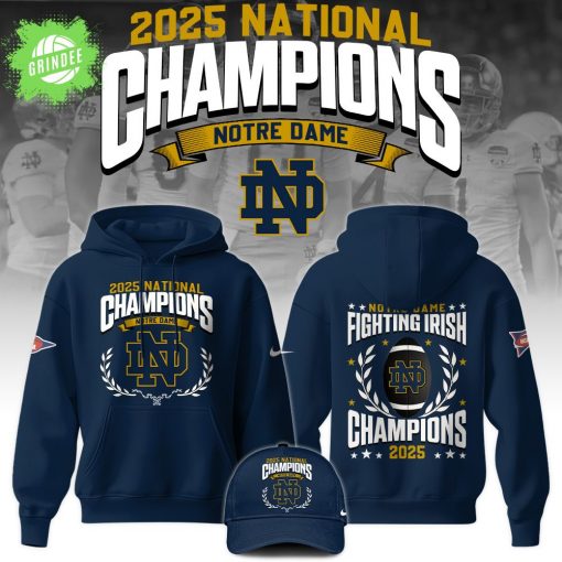 Notre Dame Fighting Irish National Champions 2025 Limited Edition Unisex Hoodie