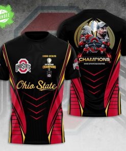 Ohio State Buckeyes 3D Football T-shirt Limited Edition