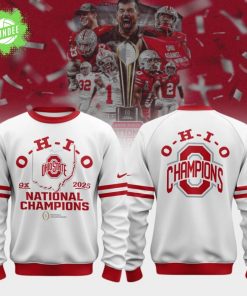 Ohio State Buckeyes Nike College Football Playoff 2024 National Champions Limited Edition White Sweatshirt