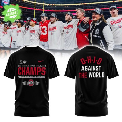 Ohio State Cotton Bowl Champs 2025 Black T-Shirt – Official College Apparel