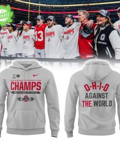 Ohio State Cotton Bowl Champs 2025 Grey Club Fleece Hoodie – Official Champion