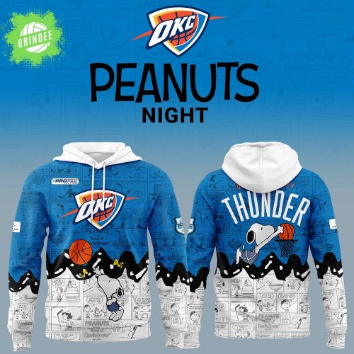 Oklahoma City Thunder 75th Anniversary of Peanuts Limited Edition Hoodie