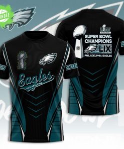 Philadelphia Eagles 3D T-shirt Super Bowl Champion Limited Edition