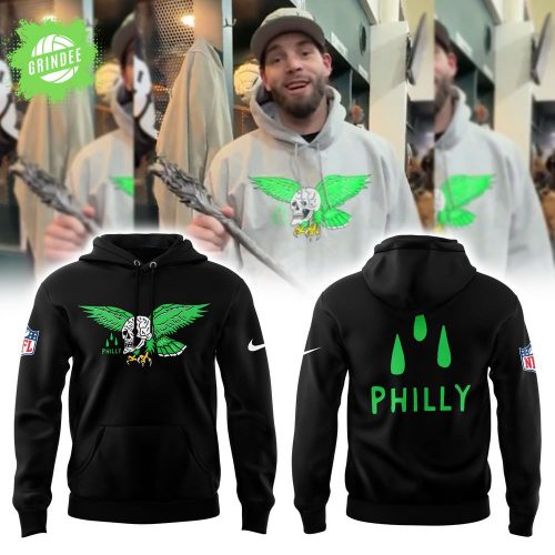 Philadelphia Eagles Skull Limited Edition Black Hoodie