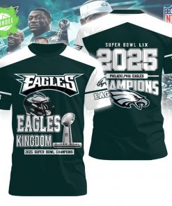 Philadelphia Eagles Super Bowl LIX Champions T-shirt Limited Edition
