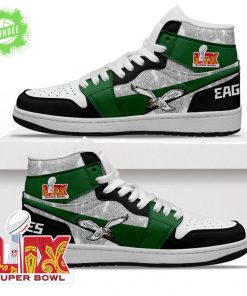 Philadelphia Eagles Super Bowl LIX Kelly Green AJ1 Sneakers Limited Edition