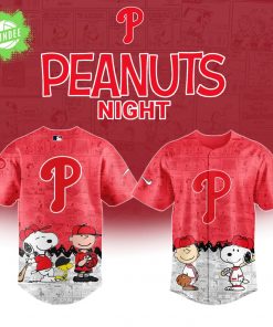 Philadelphia Phillies MLB x 75th Anniversary of Peanuts Limited Edition Baseball Jersey 2025