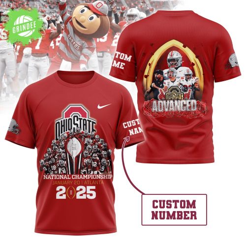 Premium Ohio State National Champion 2025 3D Shirt – Atlanta Edition