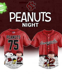 South Carolina Gamecocks x Peanuts Night Jersey “Celebrating the 75th Anniversary of Peanuts” Limited Edition