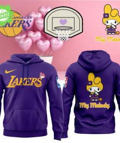 Special New Los Angeles Lakers x My Melody Hoodie 2025 Limited Edition