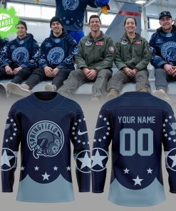 Springfield Thunderbirds Military Appreciation Custom Name and Number Fan Jersey