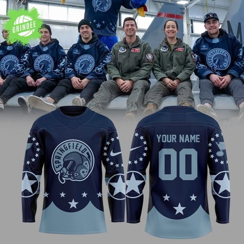 Springfield Thunderbirds Military Appreciation Custom Name and Number Fan Jersey